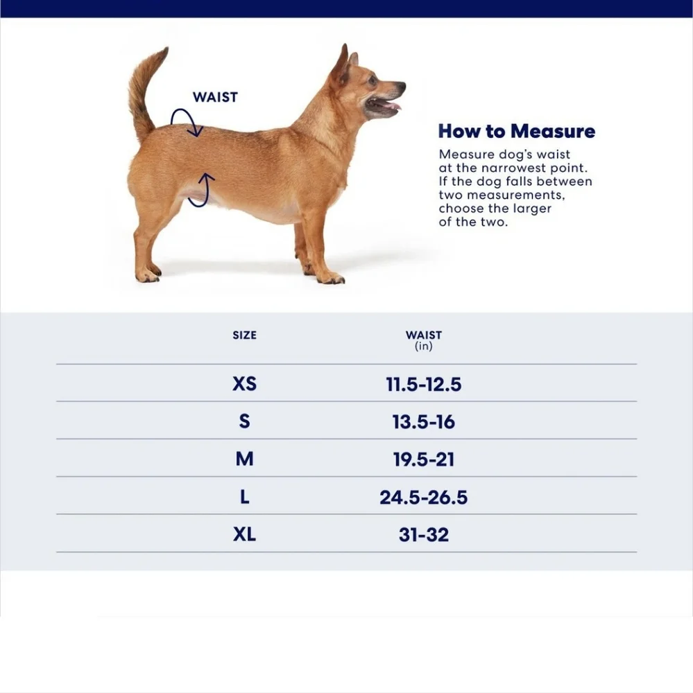 FRISCO MALE DOG WRAPS set of 3 XL